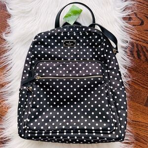 Kate Spade NWT Polka Dot Large Hilo Backpack in diamonddot